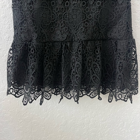 Aqua Lace Puff Sleeve Dress - M - Picture 5 of 8